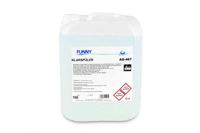 FUNNY Klarspüler für Spülmaschinen für alle Wasserhärten, Mikroplastikfrei10L